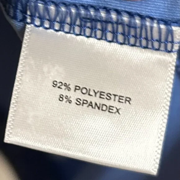 Peter Millar Summer Comfort Blue Shark Print Golf Polo Shirt Mens Large - Picture 4 of 5